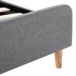 vidaXL Rám postele svetlosivý 90x200 cm látkový – Obrázok 8