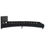 vidaXL Posteľný rám s LED, čierny, umelá koža 180x200 cm – Obrázok 5