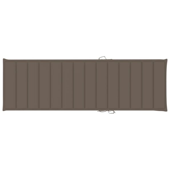 vidaXL Záhradné ležadlo so stolom a podložkou, impregnovaná borovica – Obrázok 4