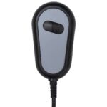vidaXL Elektrické masážne kreslo bledosivé zamat – Obrázok 12