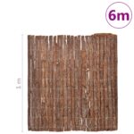 vidaXL Záhradný plot 100x600 cm Kôra – Obrázok 6