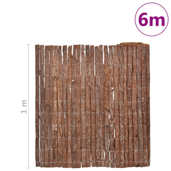 312286_6.jpg vidaXL Záhradný plot 100x600 cm Kôra – Obrázok 6