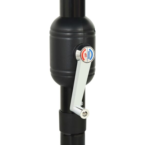 vidaXL 3-stupňový záhradný slnečník, hliníková tyč, antracitový 3,5 m – Obrázok 7