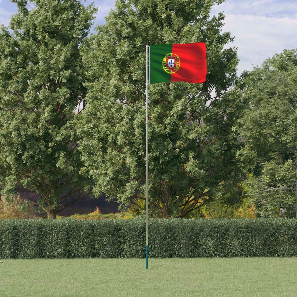 3147134_1.jpg vidaXL Vlajka Portugalska a tyč 5,5 m hliník – Obrázok 1