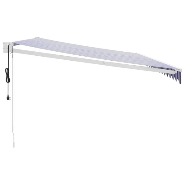 vidaXL Automatická zaťahovacia markíza, modrá a biela 5x3 m – Obrázok 4