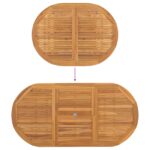 vidaXL 7-dielny záhradný jedálenský set z masívneho dreva – Obrázok 12