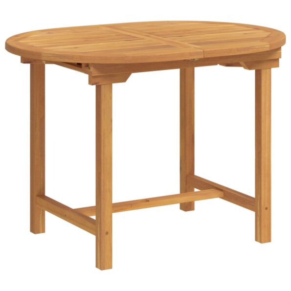 vidaXL 7-dielny záhradný jedálenský set z masívneho dreva – Obrázok 7