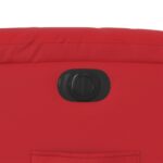 vidaXL Elektrické sklápacie kreslo červené umelá koža – Obrázok 11