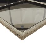 vidaXL 13-dielna záhrad. jedálenská súprava s vankúšmi sivá polyratan – Obrázok 4