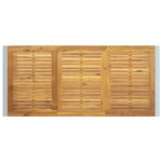 vidaXL 5-dielny záhradný jedálenský set z masívneho akáciového dreva a kovu – Obrázok 8