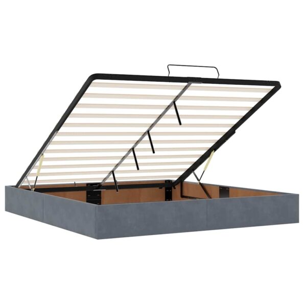 3313410_10.jpg vidaXL Osmanský rám postele s matracmi tmavosivá 160x200 cm zamat – Obrázok 10