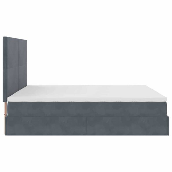 3313410_8.jpg vidaXL Osmanský rám postele s matracmi tmavosivá 160x200 cm zamat – Obrázok 8