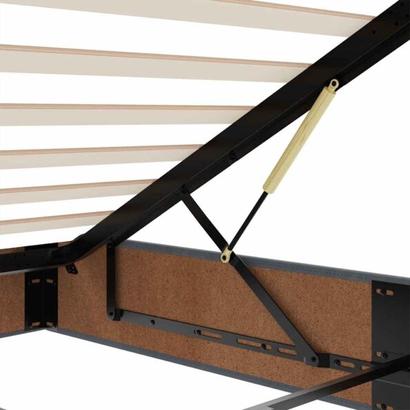 vidaXL Osmanský rám postele s matracmi tmavosivá 160x200 cm zamat – Obrázok 13