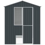 vidaXL Aviár Charcoal Grey 210x215x247 cm Oceľ – Obrázok 7