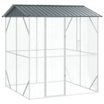 vidaXL Klietka pre vtáky antracitová 210x227x247 cm oceľ – Obrázok 2