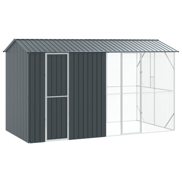 3325153_2.jpg vidaXL Klietka pre vtáky s predĺžením antracitová 210x442x247 cm oceľ – Obrázok 2