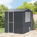 vidaXL Klietka pre vtáky, antracitová, 310x215x247 cm, oceľ