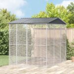 vidaXL Klietka pre vtáky Antracitová 310x227x247 cm Oceľ