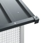 vidaXL Klietka pre vtákov Antracitová 215x110x247 cm Oceľ – Obrázok 9