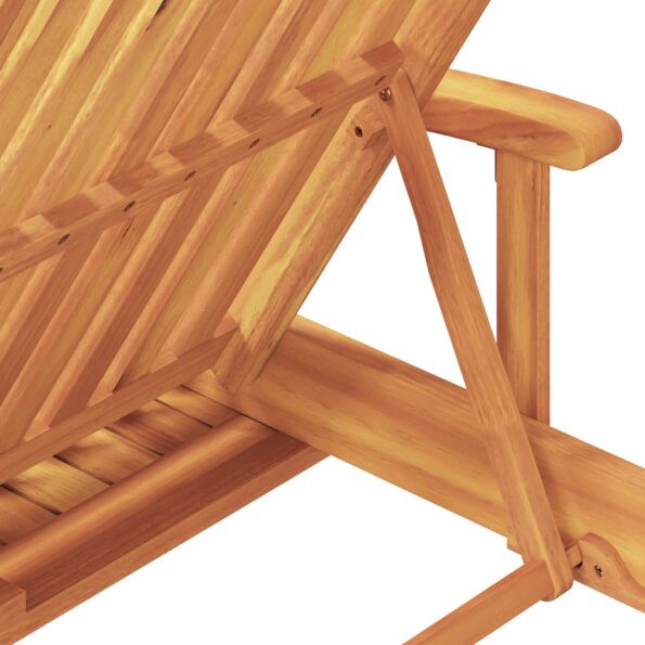 vidaXL Opaľovacie lehátka 2 ks s vankúšmi a kolieskami taupe z masívu akácie, vidaXL Skladacie opaľovacie lehátko s kolieskami a vankúšom taupe z masívu akácie – Obrázok 5