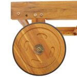 vidaXL Lehátka 2 ks s vankúšmi a stolíkom Béžové z masívneho akáciového dreva – Obrázok 6