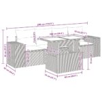 vidaXL 5-dielna záhradná súprava pohoviek s vankúšmi sivá – Obrázok 12