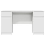 vidaXL Stôl Biela 140x49x76 cm Kompozitné drevo – Obrázok 7