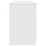 vidaXL Stôl Biela 140x49x76 cm Kompozitné drevo – Obrázok 8