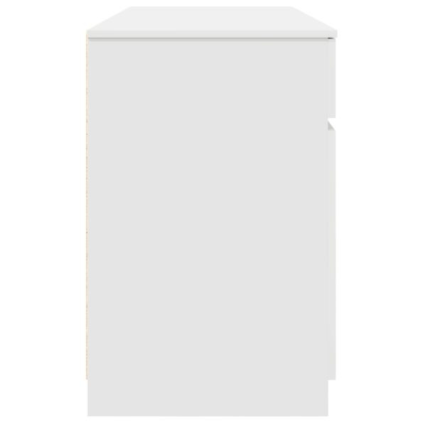 vidaXL Stôl Biela 140x49x76 cm Kompozitné drevo – Obrázok 8
