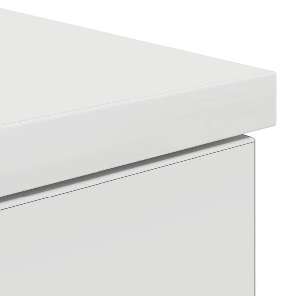 vidaXL Stôl Biela 140x49x76 cm Kompozitné drevo – Obrázok 9