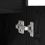 vidaXL Stôl Čierny Dub 140x49x76 cm Kompozitné drevo – Obrázok 11