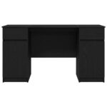 vidaXL Stôl Čierny Dub 140x49x76 cm Kompozitné drevo – Obrázok 7