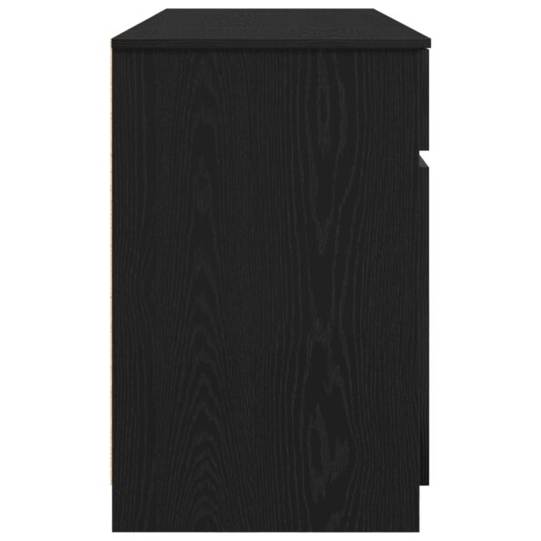 vidaXL Stôl Čierny Dub 140x49x76 cm Kompozitné drevo – Obrázok 8