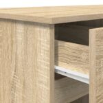 vidaXL Stôl Sonoma Dub 140x49x76 cm Ríčok – Obrázok 10