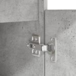 vidaXL Stôl Betónovo šedý 140x49x76 cm Kompozitné drevo – Obrázok 11