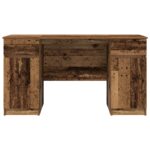 vidaXL Stôl Staré Dřevo 140x49x76 cm Kompozitné drevo – Obrázok 7