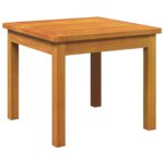 vidaXL 5-dielny bistro set s vankúšmi - Masívne akáciové drevo – Obrázok 6