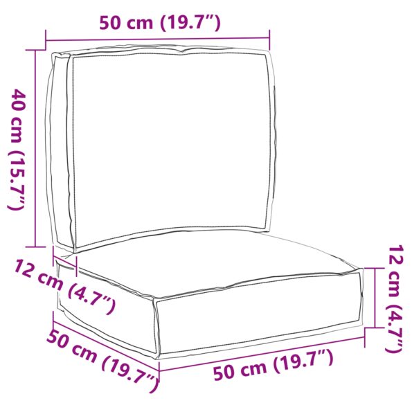 3329040_8.jpg vidaXL sada 2 podložiek na paletu Sivá Polyester Štandardná – Obrázok 8
