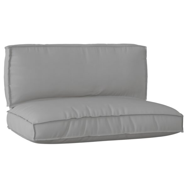 3329080_1.jpg vidaXL Sada vankúšov na paletu 2 kusy Šedá Polyester Odnímateľné poťahy – Obrázok 1