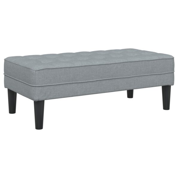 vidaXL Sada pohoviek s vankúšom 2 pcs Svetlosivá Polyester – Obrázok 6