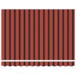 vidaXL Ručne vysúvacia markíza s LED Oranžová a hnedá 300x250 cm – Obrázok 6