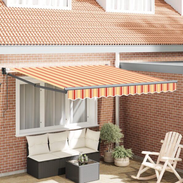 3329972_1.jpg vidaXL automatická vysúvacia markíza žltá a oranžová 300x250 cm – Obrázok 1