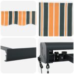 vidaXL Automatická zasúvacia markíza zelená a žltá 300x250 cm – Obrázok 8