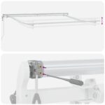 vidaXL Automatická vysúvacia markíza s pruhmi 350x250 cm – Obrázok 10
