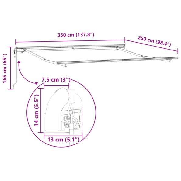 3330287_12.jpg vidaXL Automatická vysúvacia markíza s pruhmi 350x250 cm – Obrázok 12
