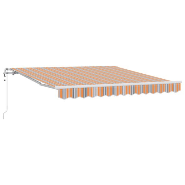 3330287_2.jpg vidaXL Automatická vysúvacia markíza s pruhmi 350x250 cm – Obrázok 2
