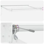 Automatická vysúvacia markíza vidaXL Biela 350x250 cm, Nahradná tkanina markízy vidaXL pre rám 3.5x2.5 m Biela – Obrázok 10