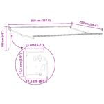 Automatická vysúvacia markíza vidaXL Biela 350x250 cm, Nahradná tkanina markízy vidaXL pre rám 3.5x2.5 m Biela – Obrázok 12