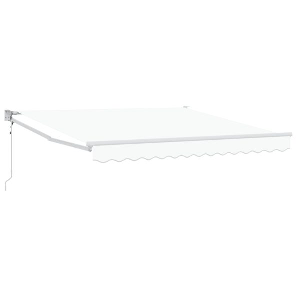 3330366_2.jpg Automatická vysúvacia markíza vidaXL Biela 350x250 cm, Nahradná tkanina markízy vidaXL pre rám 3.5x2.5 m Biela – Obrázok 2