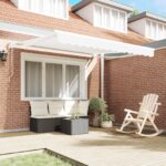 Automatická vysúvacia markíza vidaXL Biela 350x250 cm, Nahradná tkanina markízy vidaXL pre rám 3.5x2.5 m Biela – Obrázok 3